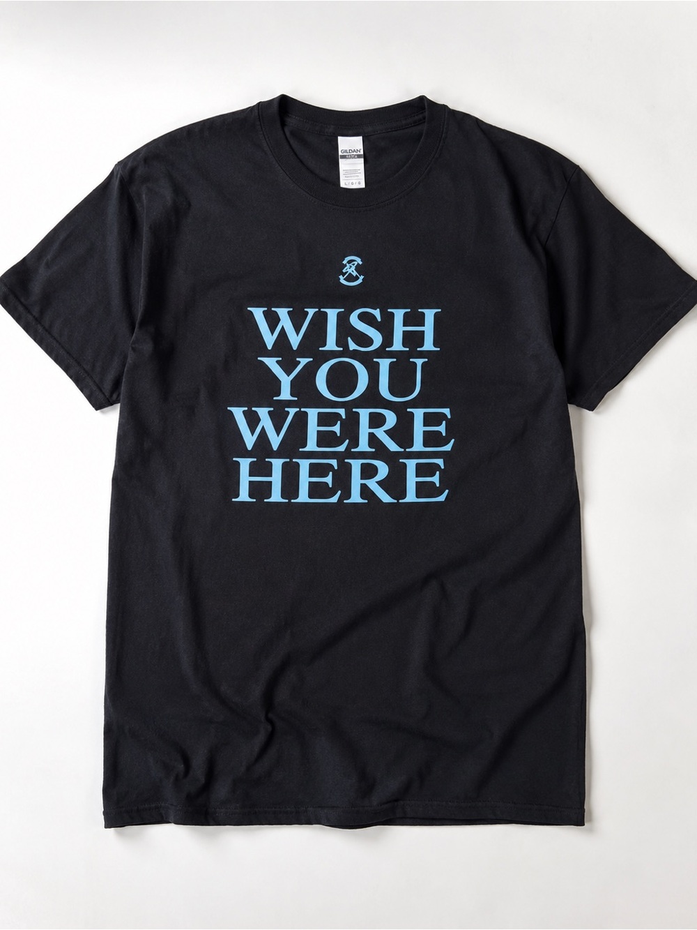 Wish You Were Here Black Graphic Tee T-shirt